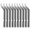 (BK2010) Burr Handle Scraper Deburring Tool 10pcs Deburring Trimming Blade Cutter Tools Kit 4