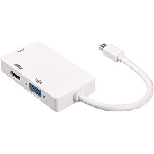 VIPMOON Thunderbolt Adapter, Mini Display Port Thunderbolt to DVI VGA HDMI 3 In 1 Adapter Video Converter Cable for 4K x 2K...