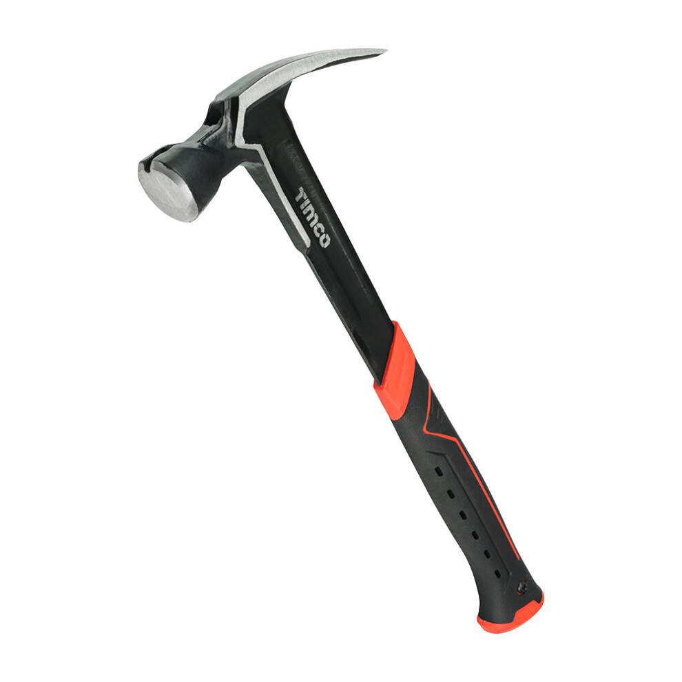 TIMCO Professional Premium Quality Claw Hammer With Built In Nail Holder