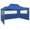 VidaXL vidaXL Foldable Tent Pop-Up with 4 Side Walls 3x4.5m Blue Garden Gazebo Canopy 6