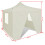 VidaXL vidaXL Foldable Tent 3x3m with 4 Walls Cream Outdoor Marquee Gazebo Pavilion 10