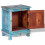 VidaXL vidaXL Nightstand Bedside Table Side Cabinet Home Decor Solid Mango Wood Blue 3