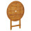 VidaXL vidaXL Solid Acacia Wood Folding Garden Table 70 cm Wooden Dining Side Table 2