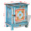 VidaXL vidaXL Nightstand Bedside Table Side Cabinet Home Decor Solid Mango Wood Blue 4