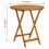 VidaXL vidaXL Solid Acacia Wood Folding Garden Table 70 cm Wooden Dining Side Table 4
