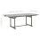 VidaXL vidaXL Solid Acacia Wood Garden Dining Table Patio Extendable Dinner Table 6
