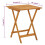 VidaXL vidaXL Solid Acacia Wood Folding Garden Table 60 cm Wooden Dining Side Table 4
