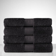 (black, pack of 2) 2x bath sheets