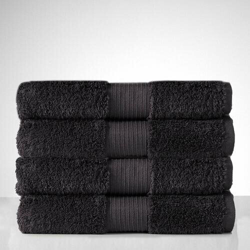 (black, pack of 2) 2x bath sheets