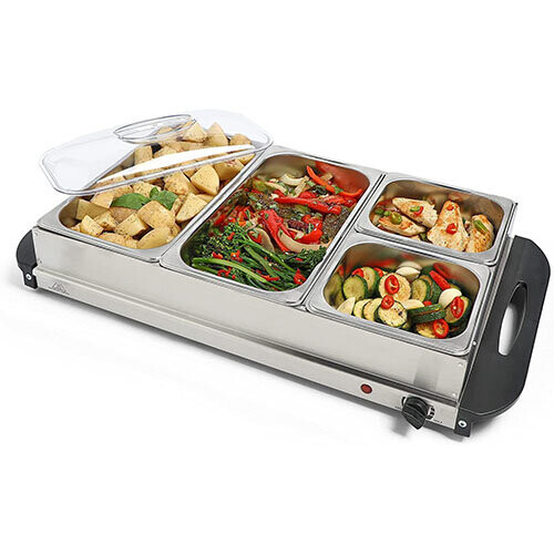Electric Buffet Server Food Warmer Variable Temperature Control 300W 1