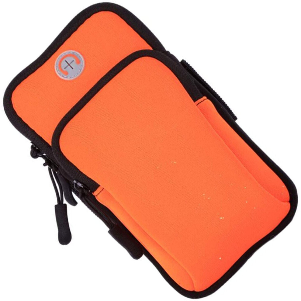 Running Armband Arm Bag Phone Holder Armband Waterproof Neoprene Arm Wrist Pouch For Running Cell Phone Armband Arm Case Bag... Orange 719007103255