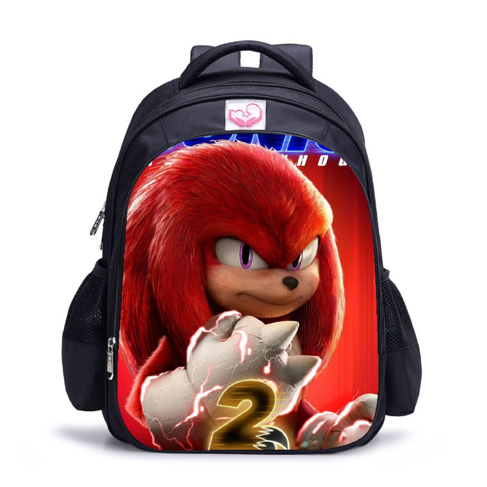 (Small (27*14*35), 3) Sonic student schoolbag large capacity kids backpack outdoor travel bag