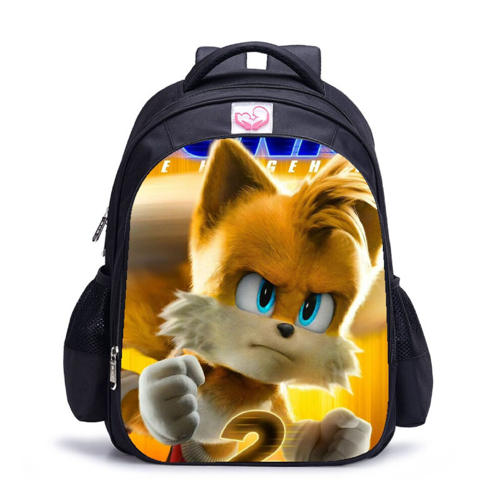 (Small (27*14*35), 4) Sonic student schoolbag large capacity kids backpack outdoor travel bag