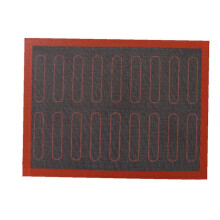 (18 Rings Right angle 30x40cm) Silicone Baking Mat Non-stick Oven Liner Perforated Steaming Mesh Pad Baking Sheet