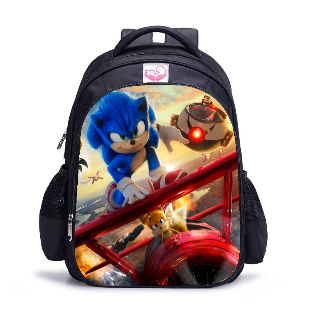 (Small (27*14*35), 5) Sonic student schoolbag large capacity kids backpack outdoor travel bag