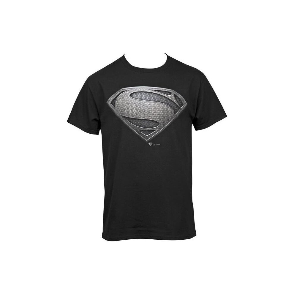 Superman 830541-3xlarge Superman Justice League Snyder Cut Black Symbol T-Shirt, Black - 3XL