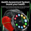 (Black) Smart Watch Bluetooth Waterproof Fitness Tracker 6