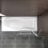AICA Towel Rail Fixed Panel 6mm Pivot Radius Shower Bath Screen 5