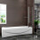 AICA Towel Rail Fixed Panel 6mm Pivot Radius Shower Bath Screen 3