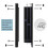(Black, S) Cat Door Small Pet Entry And Exit Security Gate On Doors And Windows 4