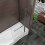 AICA Towel Rail Fixed Panel 6mm Pivot Radius Shower Bath Screen 2