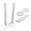 (White) Pipe Covers and Collars For 15mm Radiator Pipes 1