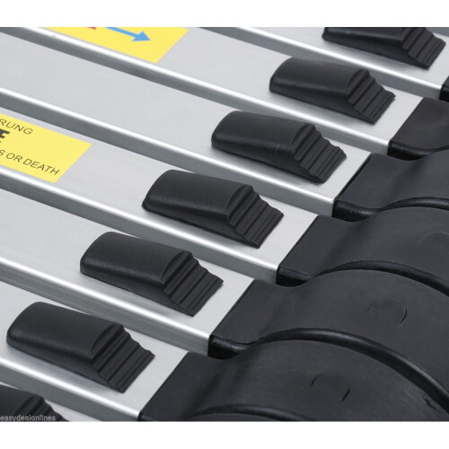 Heavy Duty Telescopic Ladder 3.8m Portable Aluminium Extendable 2