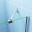 AICA Luxury 1000x1400mm 3 Fold Folding Bath Shower Screen Modern Hinge 4