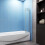 AICA Luxury 1000x1400mm 3 Fold Folding Bath Shower Screen Modern Hinge 3