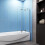 AICA Luxury 1000x1400mm 3 Fold Folding Bath Shower Screen Modern Hinge 1