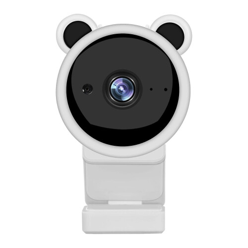(White) 1080p Desktop Laptop Computer Usb Camera Plug And Play With Microphone 1