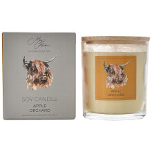 Widdop Meg Hawkins Highland Cow Apple Orchard 250g Soy Candle with Lid