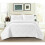 (White, Single) 3Pcs Raffle Bedspread Quilted Embossed Bed Throw and 2 pillow case in all Sizes 1