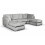 Grey U Shape Sofa Fullback Highback Premium Quality 1