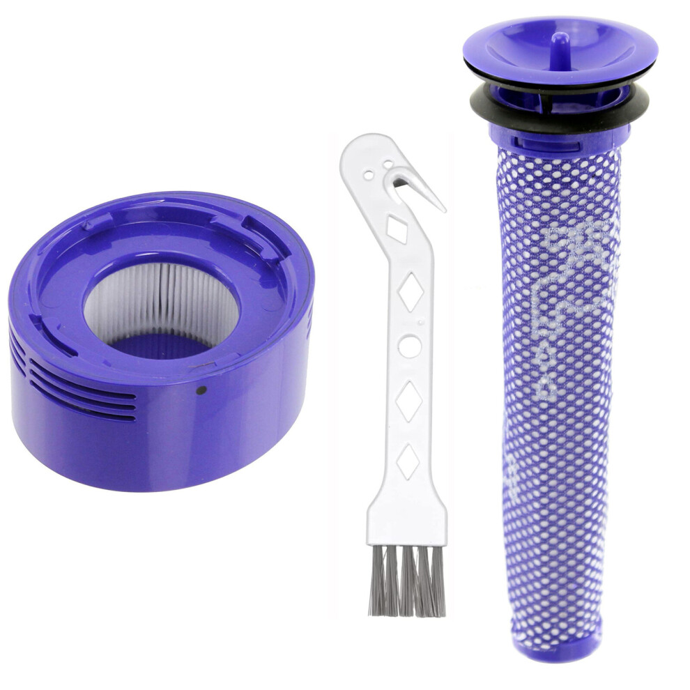 Spares2go Filter Kit For Dyson V7 V8 Sv10 Sv11 Vacuum Cleaner Pre + Post Motor
