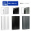 MCC (Black, 600x408 mm Double) MCC Radiator Horizontal Vertical Designer Flat Panel Central Heating Radiator Heater 3