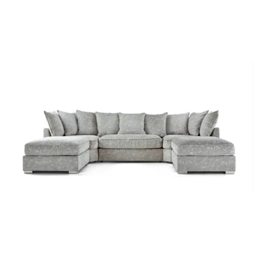 Grey U Shape Sofa Scatterback Premium Quality