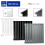 MCC (Black, 600x748 mm Single) MCC Radiator Horizontal Vertical Designer Flat Panel Central Heating Radiator Heater 3