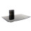 Tempered Black Glass Floating Shelf 1 Tier | M&W 1