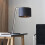 Loops Nickel Plated Angular Table Lamp Light - Black Base & Cotton Shade - Desk Light 4