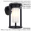 Loops Non Automatic Outdoor Wall Light - Textured Black & White Polycarbonate Shade 2