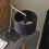 Loops Nickel Plated Angular Table Lamp Light - Black Base & Cotton Shade - Desk Light 6