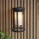 Loops Non Automatic Outdoor Wall Light - Textured Black & White Polycarbonate Shade 7