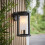 Loops Non Automatic Outdoor Wall Light - Textured Black & White Polycarbonate Shade 3