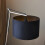 Loops Nickel Plated Angular Table Lamp Light - Black Base & Cotton Shade - Desk Light 7