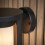 Loops Non Automatic Outdoor Wall Light - Textured Black & White Polycarbonate Shade 10