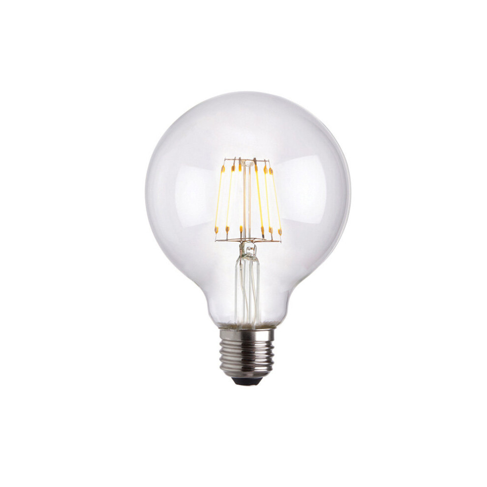 LED Filament Lamp Bulb Dimmable 6W E27 LED 95mm Clear Glass Globe Warm White-image-OPC-P9985HC-NEW