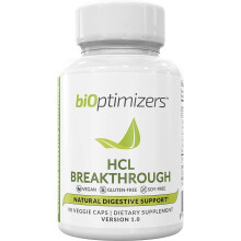Integratore Enzimi HCL BIOptimizers - Betaine Hydrochloride - Favorisce la Digestione e Assorbimento Proteine