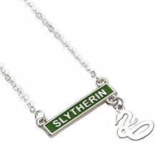 Harry Potter Slytherin Bar Silver Plated Necklace