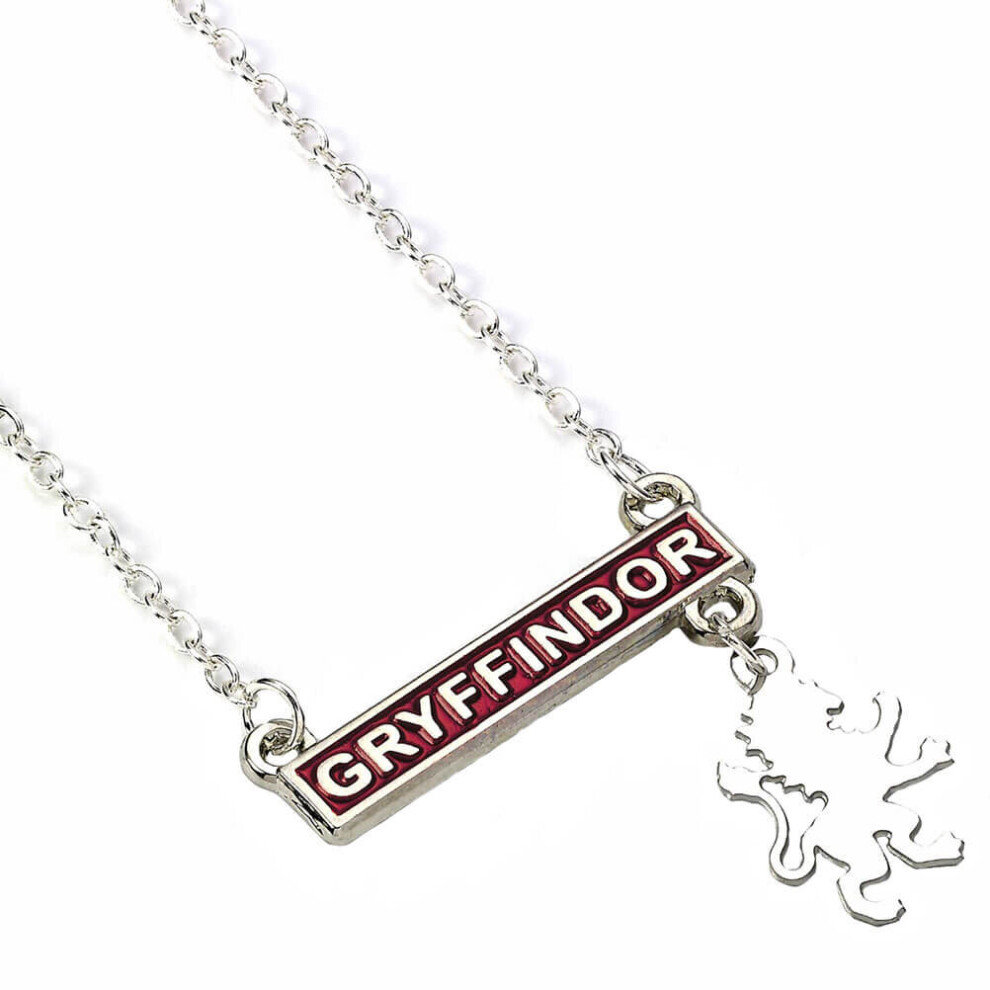 Harry Potter Gryffindor Bar Silver Plated Necklace